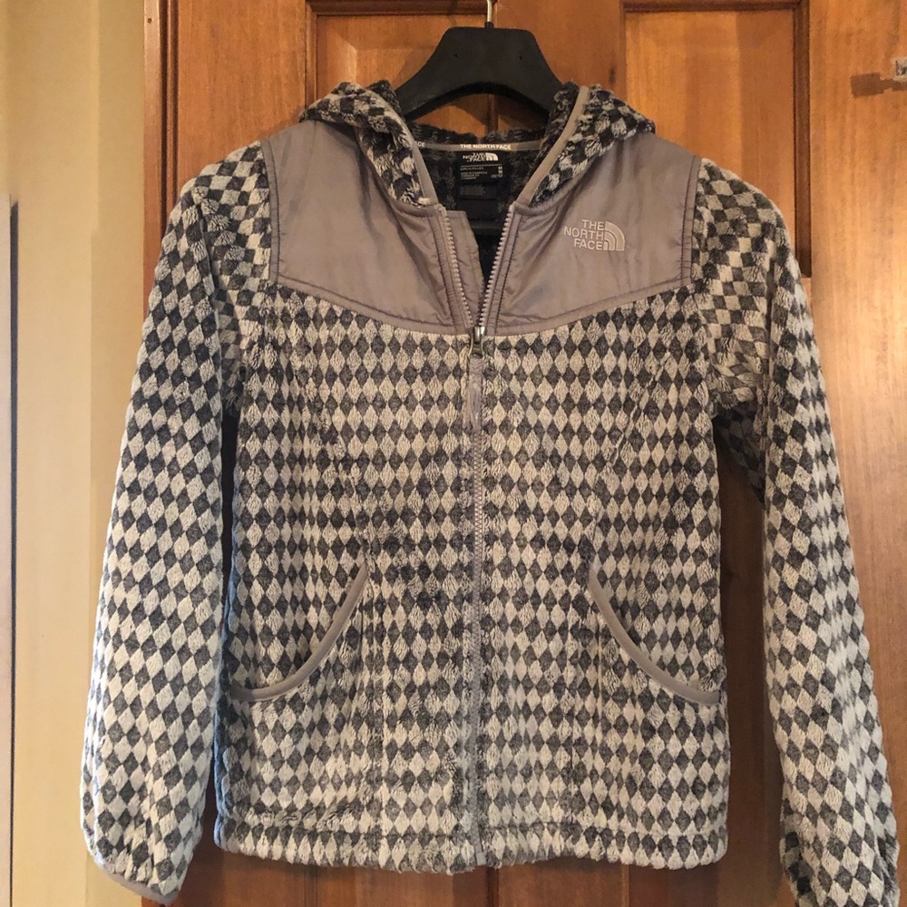 The North Face Girls 10-12 Silver Fleece Jacket